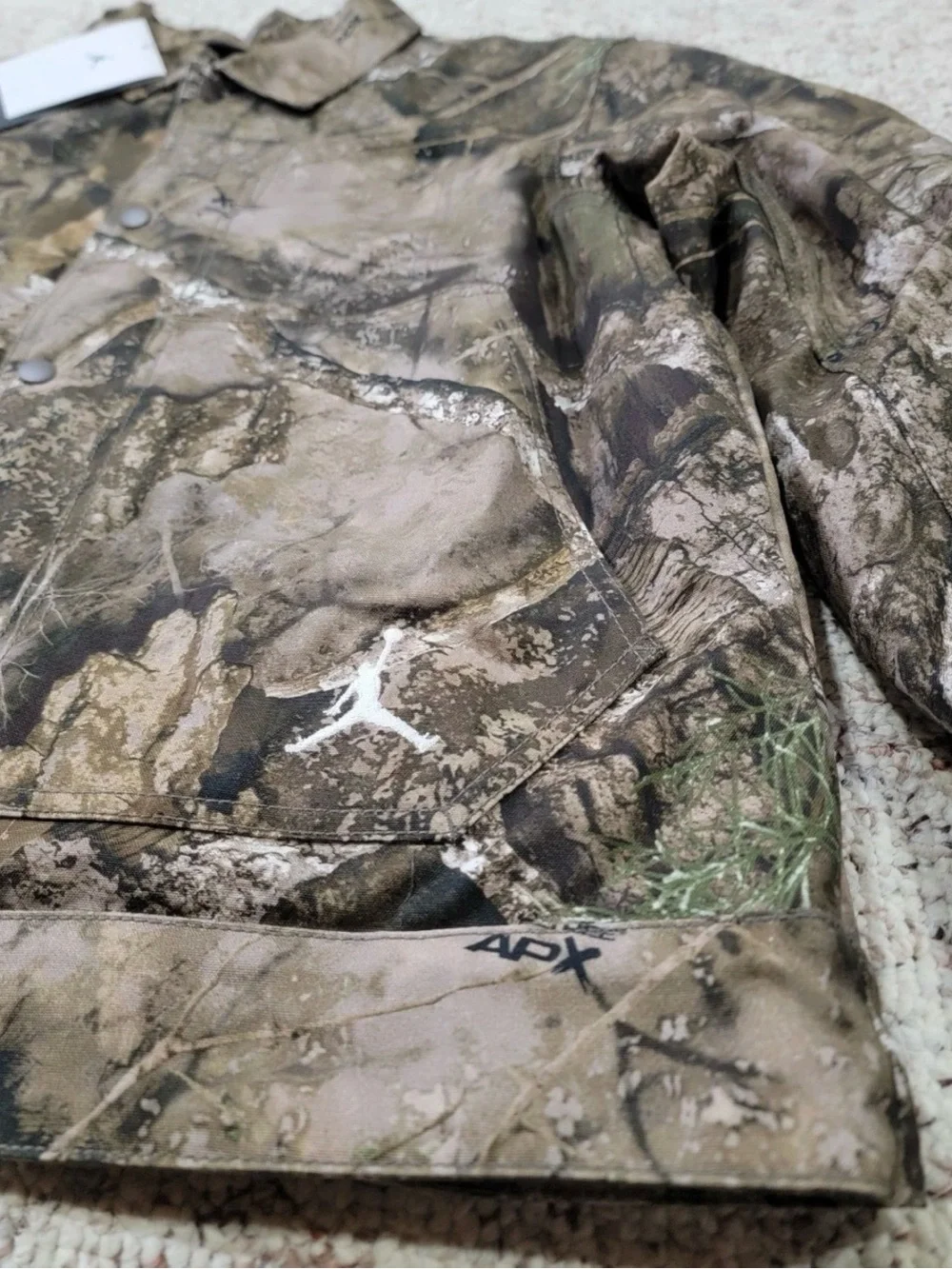 Nike Jordan Flight Realtree Jacket Olive Sail HV0649-222 Men's